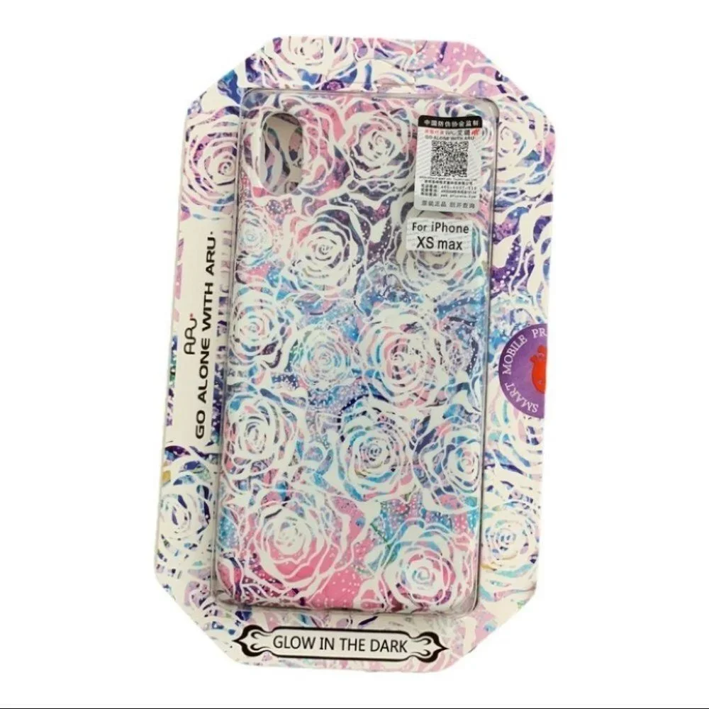 iPhone XS Max tpu gold stamp pattern case